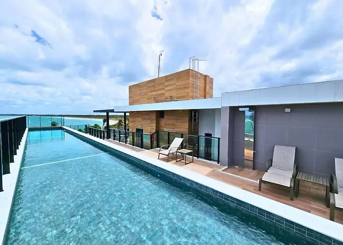 Flat Pe Na Areia E Vista Mar